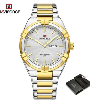 NAVIFORCE NF9218 Silver Gold White