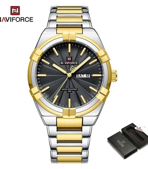 NAVIFORCE NF9218 Silver Gold Black