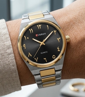 CURREN CR1010 Silver Gold Black