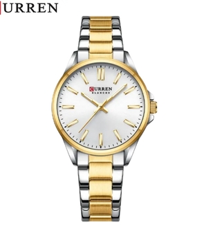 CURREN 9090 Ladies Silver Gold White