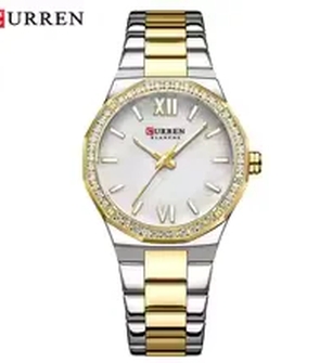 CURREN 9103 Silver Gold White