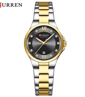 CURREN 9107 Silver Gold Black