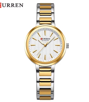 CURREN 9109 Silver Gold White
