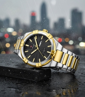 NAVIFORCE NF9218 Silver Gold Black