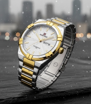 NAVIFORCE NF9218 Silver Gold White