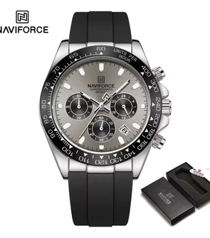 NAVIFORCE NF8054 Black Silver Ash