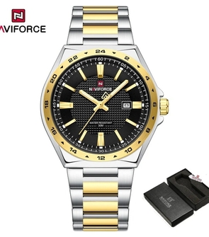 NAVIFORCE NF9266 SILVER GOLD BLACK