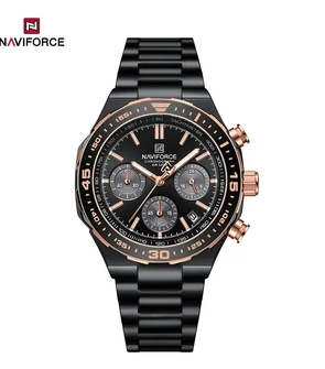 NAVIFORCE NF8049 Black Rose Gold