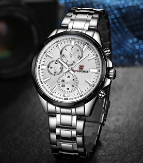 NAVIFORCE NF9089 Silver White