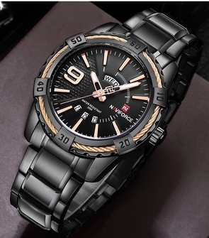 NAVIFORCE NF9117s Black Gold