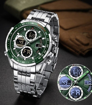NAVIFORCE NF9197 Silver Green