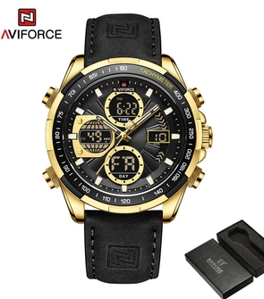 NAVIFORCE NF9197 Black Gold