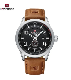 NAVIFORCE NF9229 Brown Silver Black