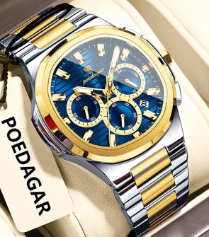Poedagar 834 Silver Gold Blue