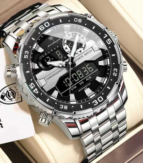Poedagar E122 Silver Black